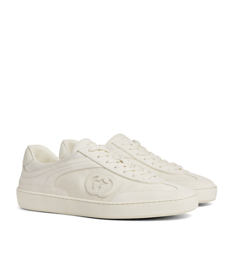 Gucci Interlocking G Sneakers In White