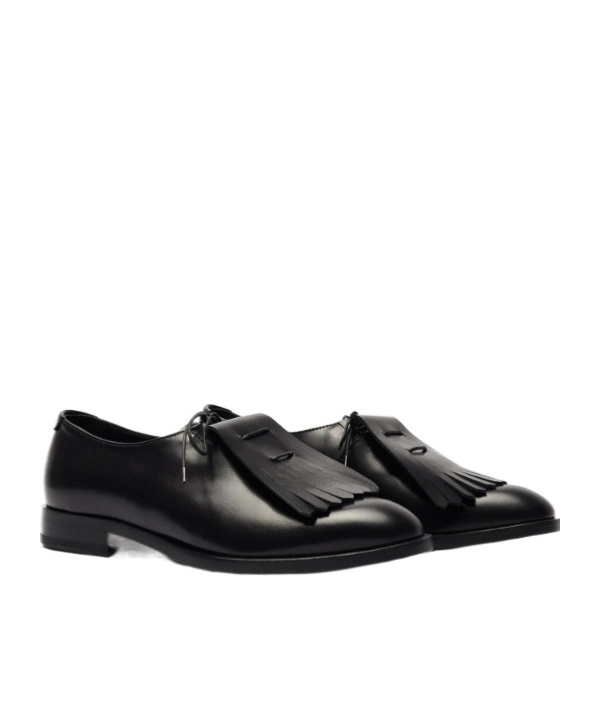 Scarosso Ester Monk Strap Shoes In Black