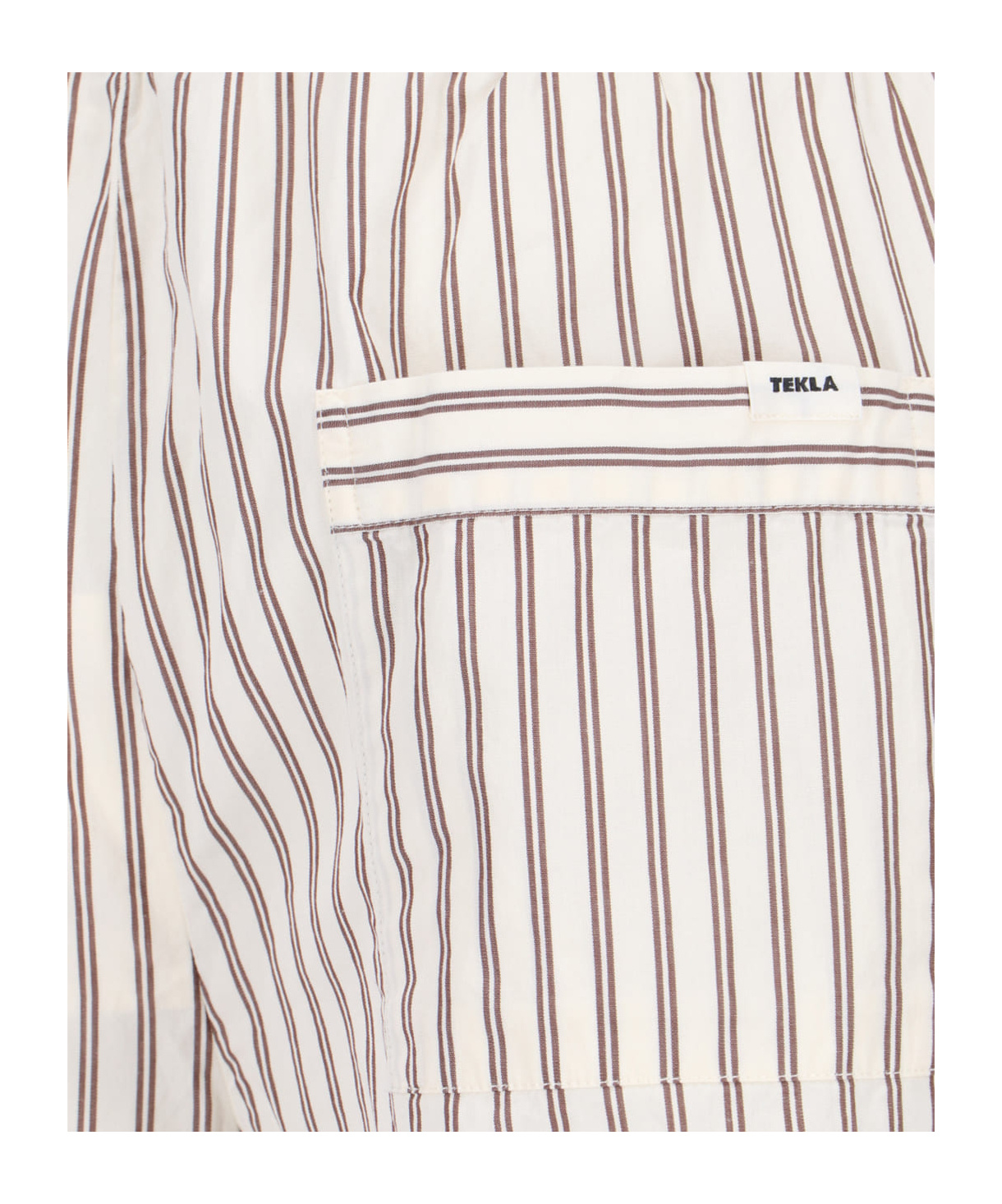 Tekla Stripe-pattern Pajama Trousers In White
