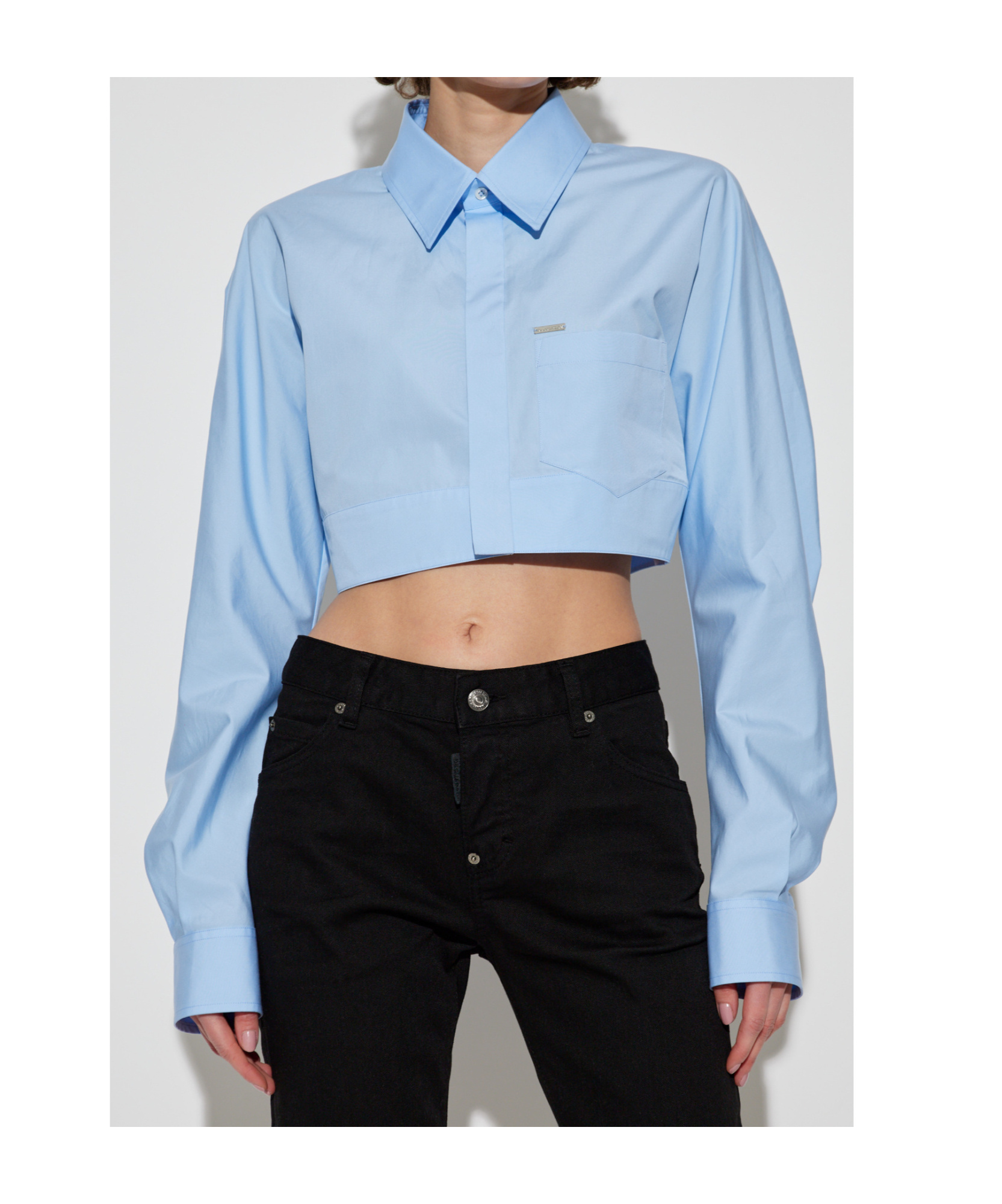 Dsquared2 Cropped Cotton Shirt
