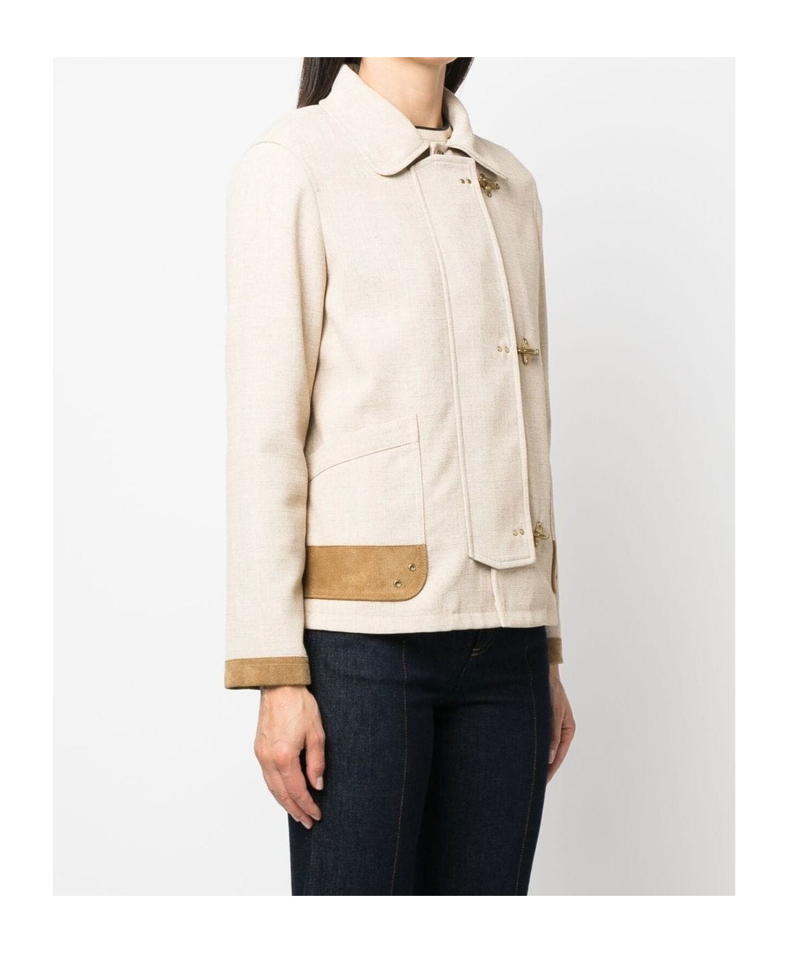 Fay Chaqueta Casual - Beis In White