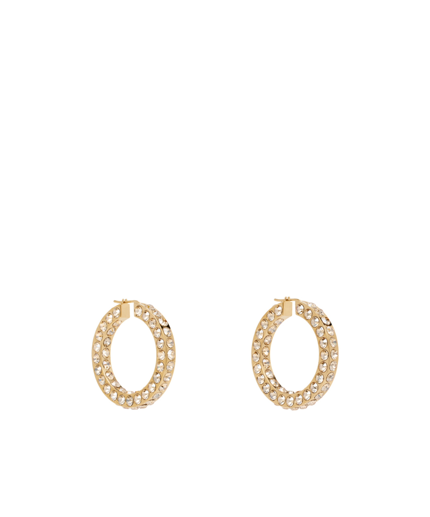 Amina Muaddi Large Jah Earrings In Yellow
