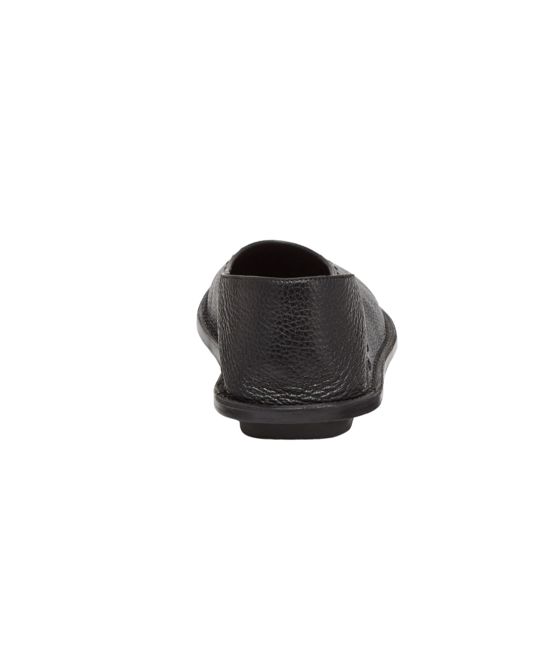 Fendi Slip-on Black Calf Leather Ballerinas In Black