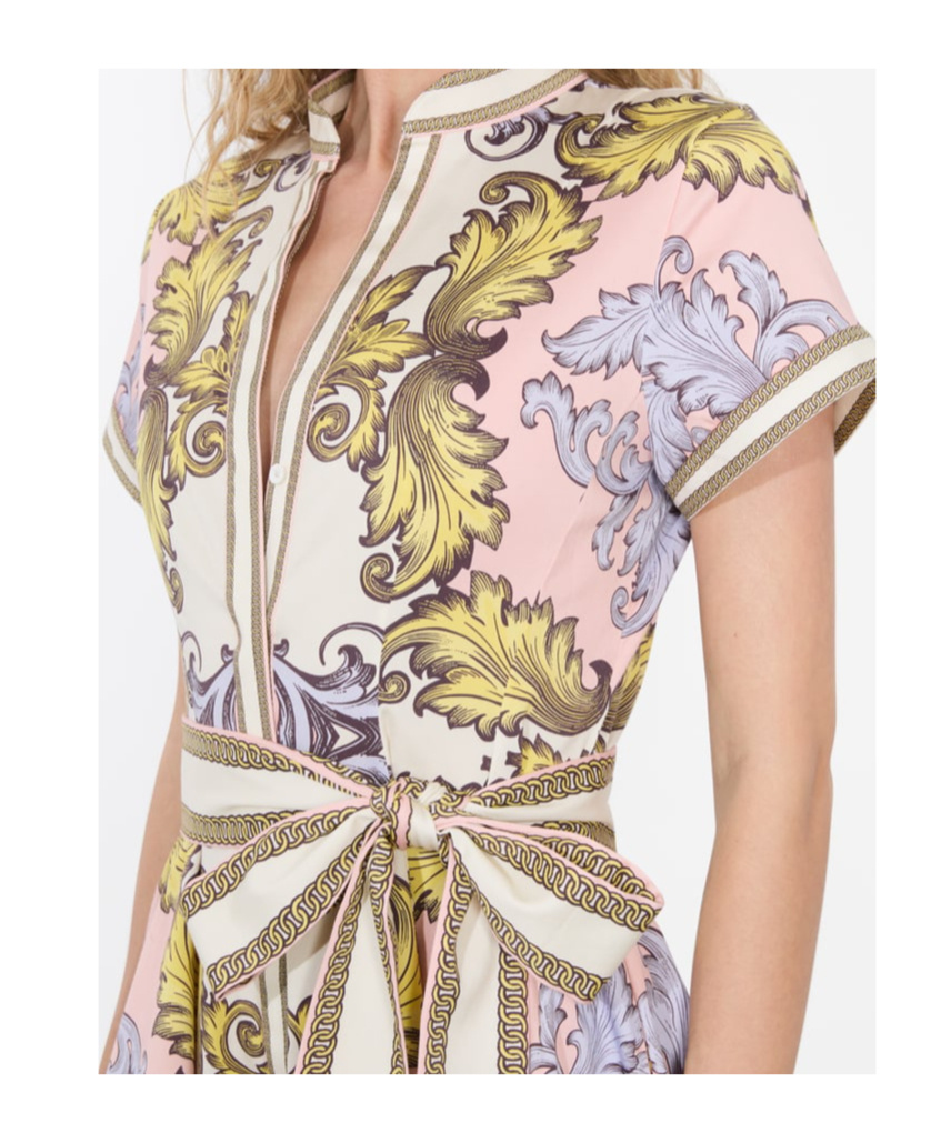 Alice And Olivia Lucy Mini Shirt Dress In Daydreaming And Homesickness