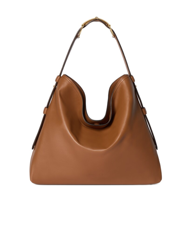 Gucci Beatrix Large Leather Shoulder Bag In Metallic