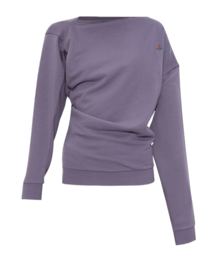 Vivienne Westwood Asymmetric Sweatshirt In Gray