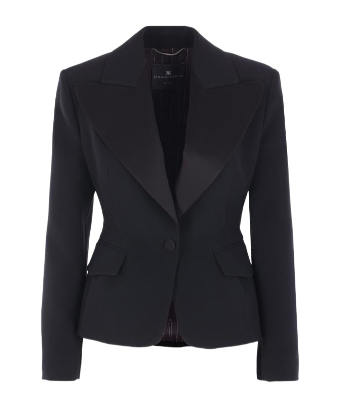 Ermanno Scervino Single-breasted Jacket In Black