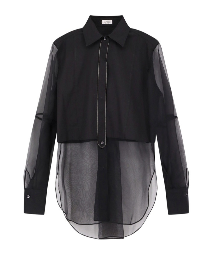 Brunello Cucinelli Shirts In Black