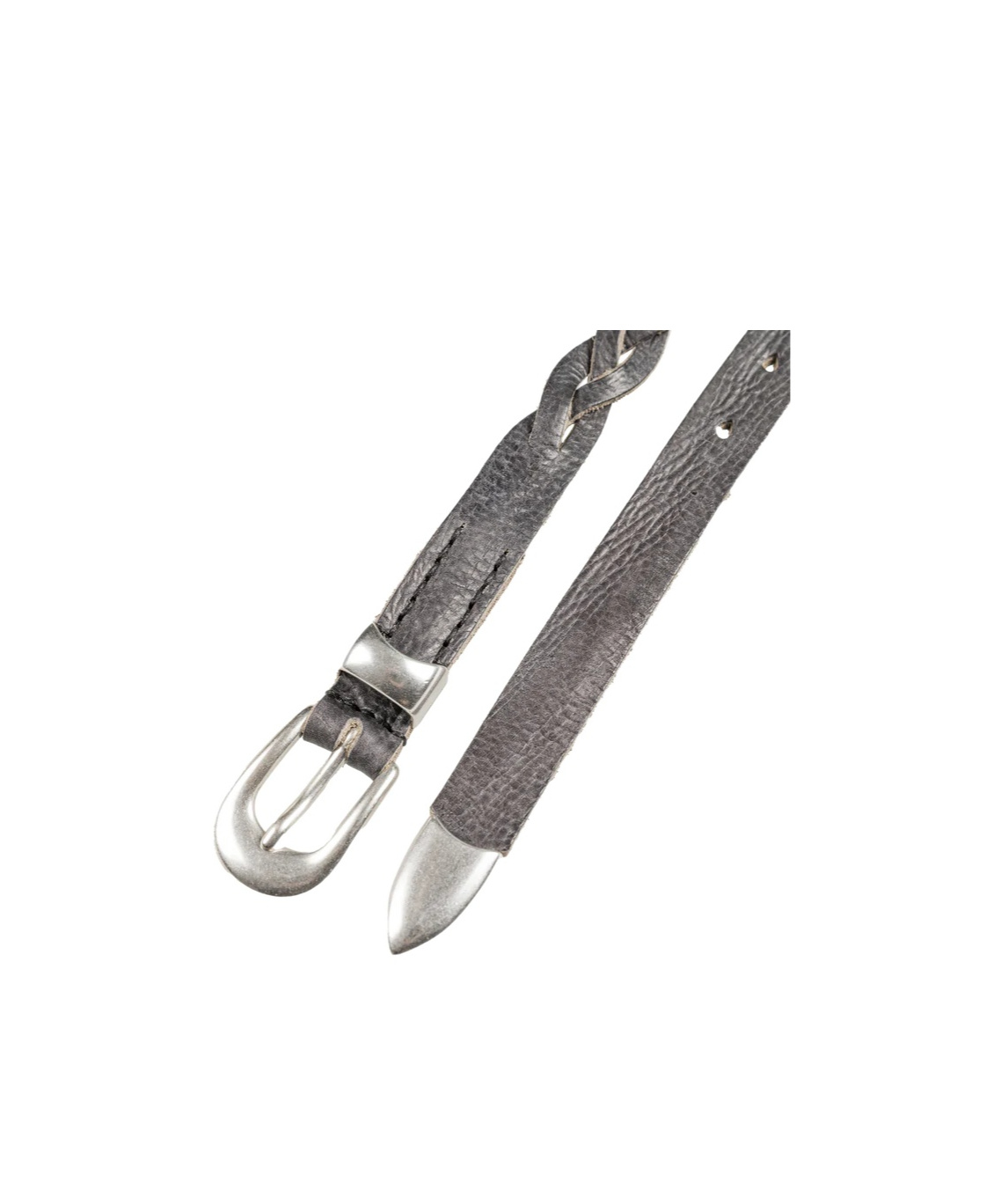 Our Legacy Woven Detail Belt In Gray