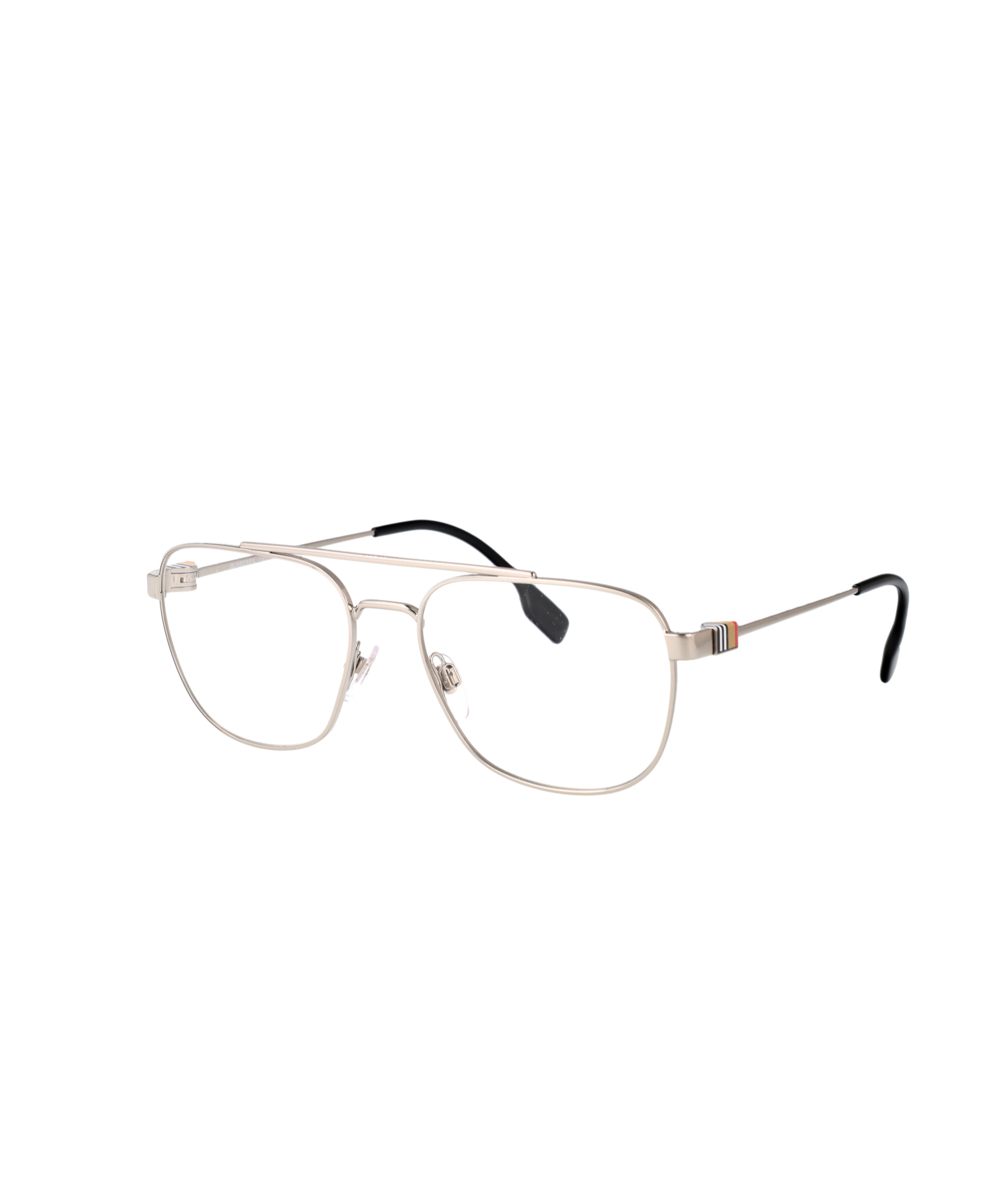 Burberry Eyewear Square Frame Glasses In Metallic