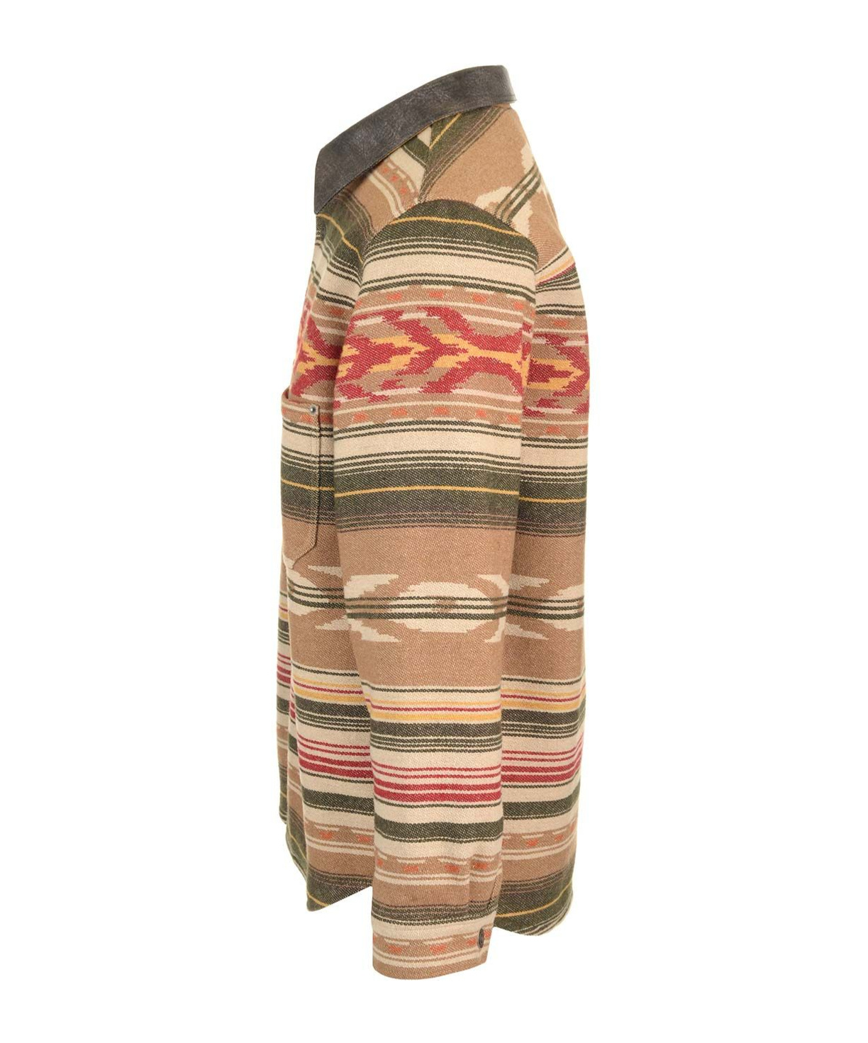 Isabel Marant Dalton Wool Blend Shirt Jacket In Beige