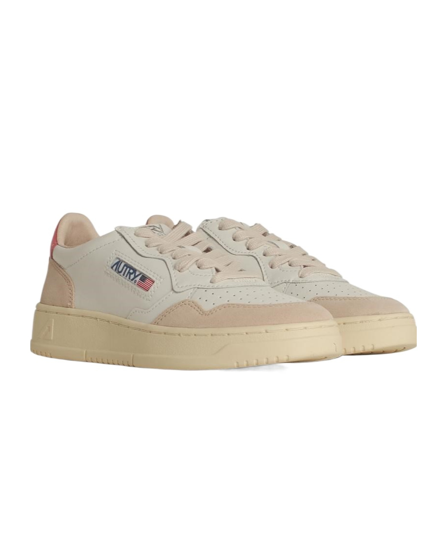 Autry Round Head Low-cut Sneakers In Nude