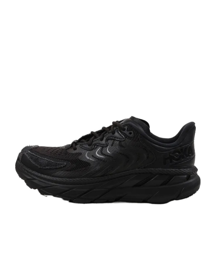 Hoka Lace Up Sneakers In Black