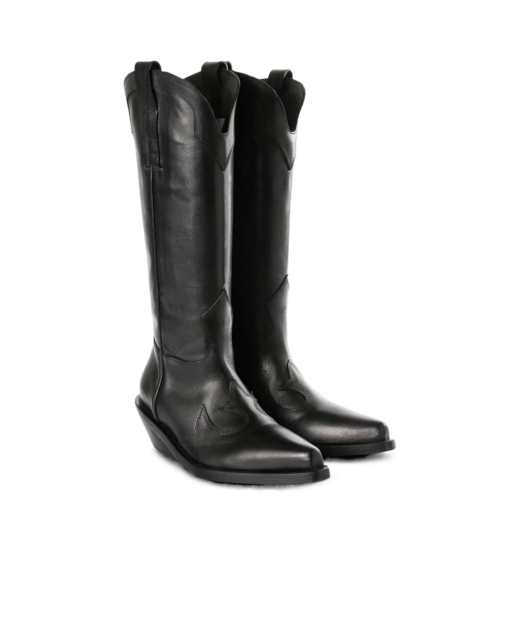 Ann Demeulemeester Rasin Santiags Boots In Black
