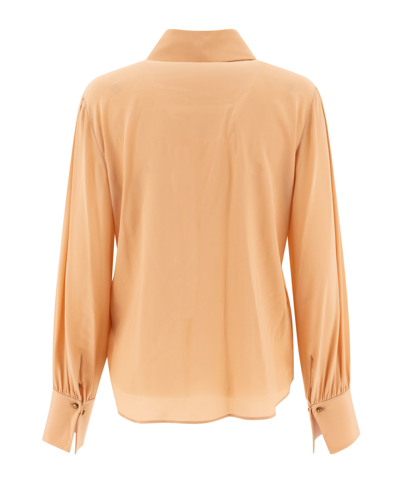 Chloé Striped Silk-satin Jacquard Blouse In Nude