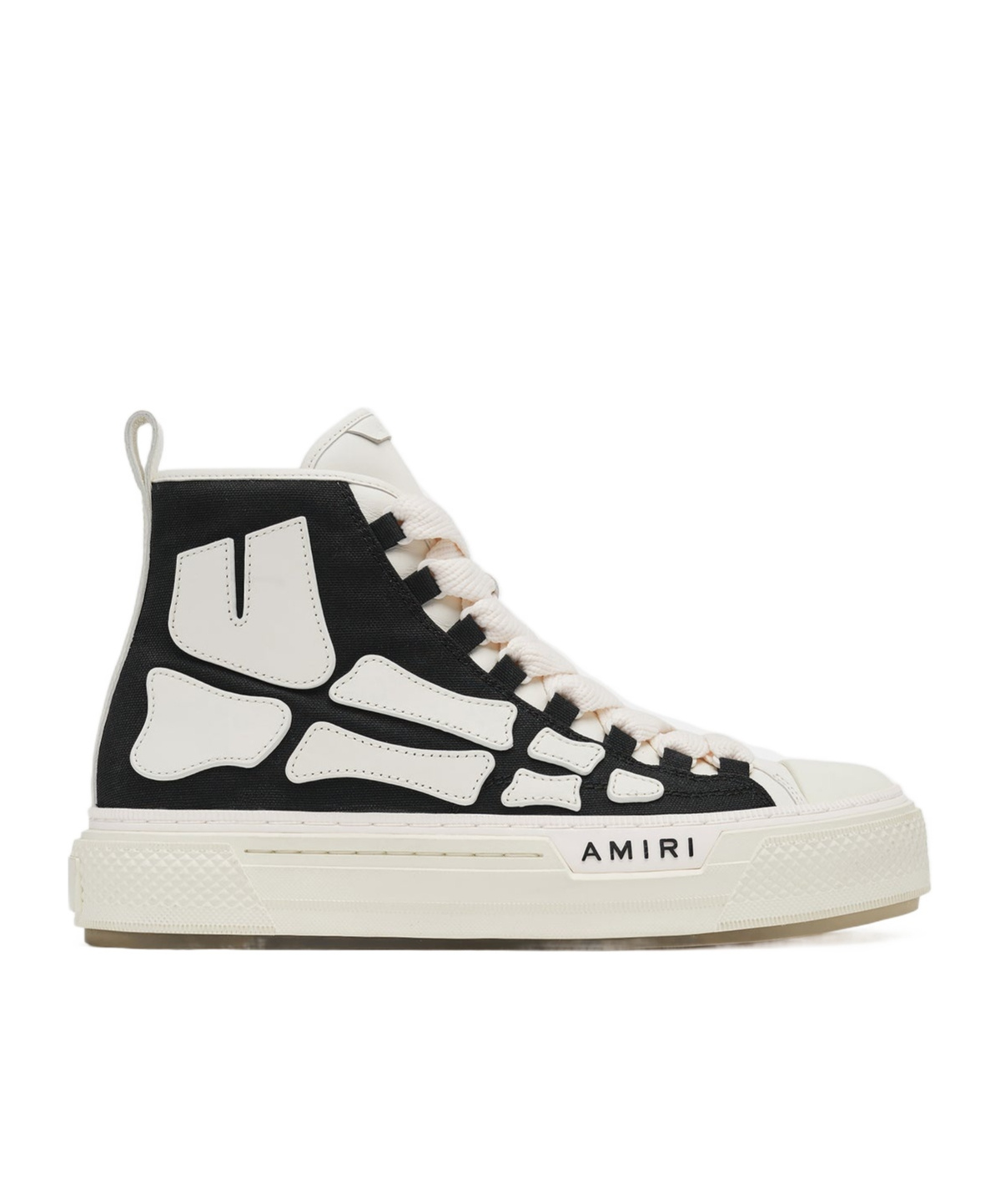 Amiri Black And White Sneaker Skel Court Hi Men In Black