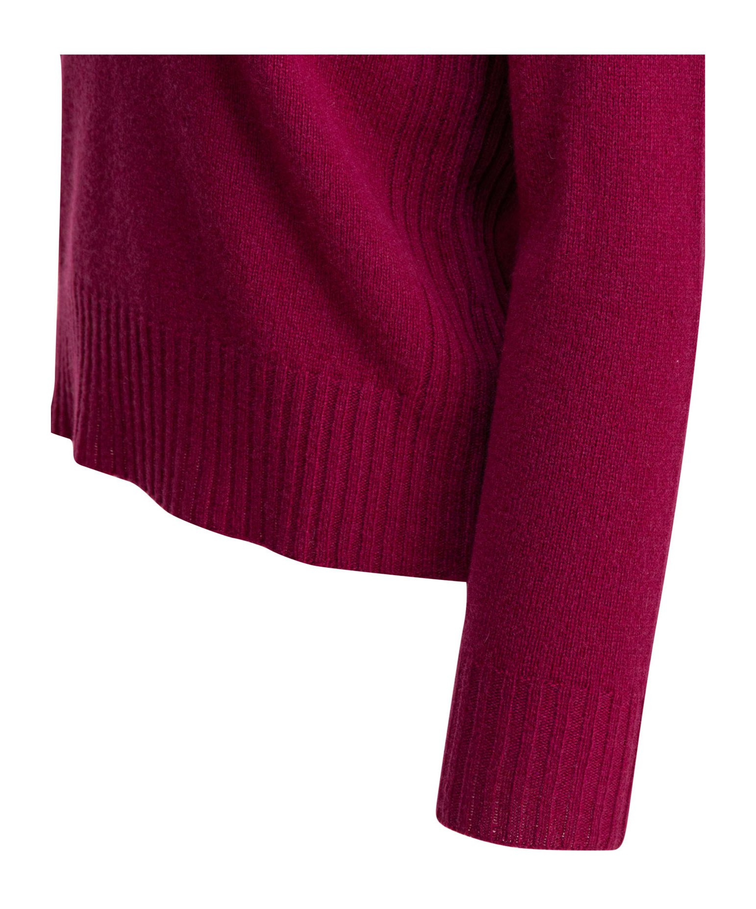 Kangra Cashmere Kangra Ribbed Turtleneck Knitwear In Rich Purple In Burgundy