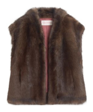 Valentino Weste Aus Lammfell Frau Braun 44 In Brown