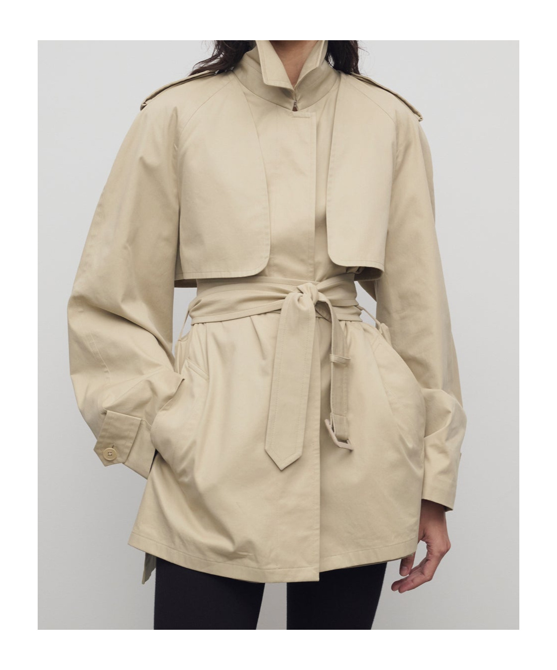 The Row Tavoris Jacket Sandstone In Brown