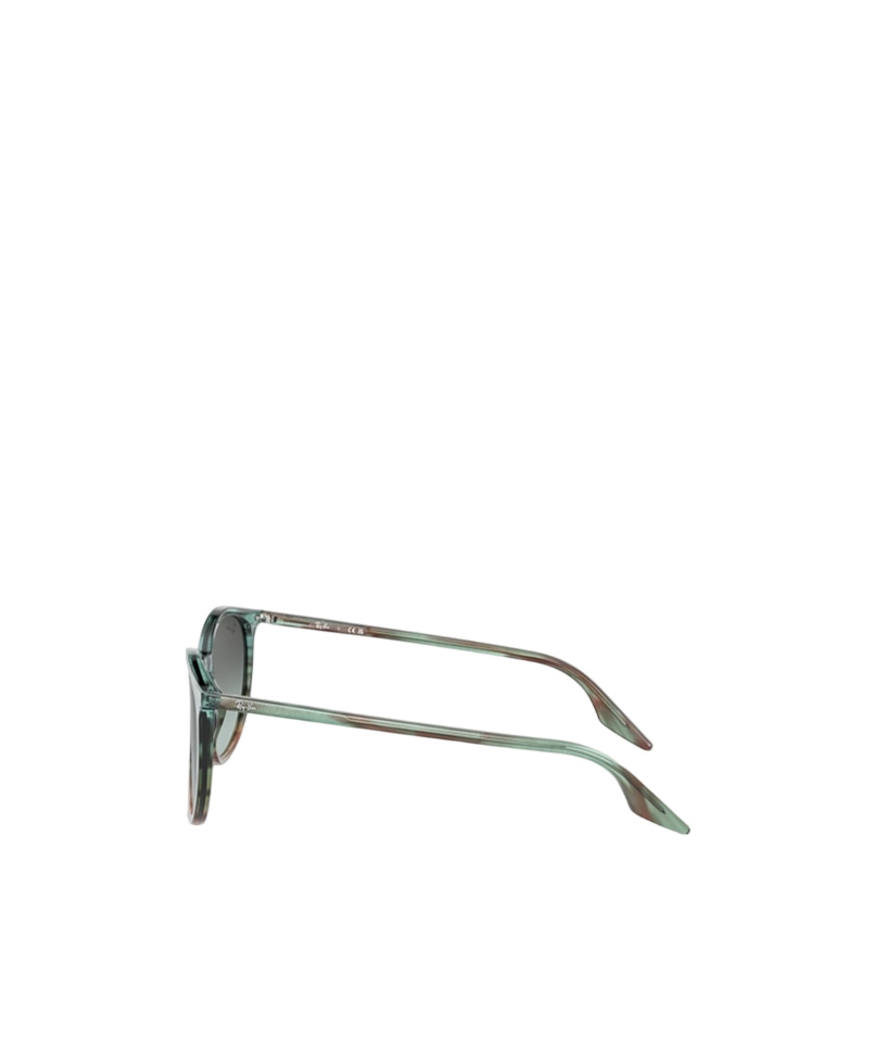 Ray Ban Logo-plaque Round-frame Sunglasses In Black