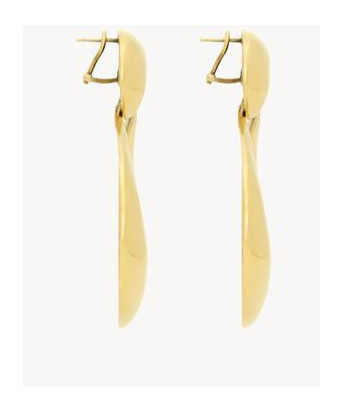 Saint Laurent Knocker Earrings In Yellow