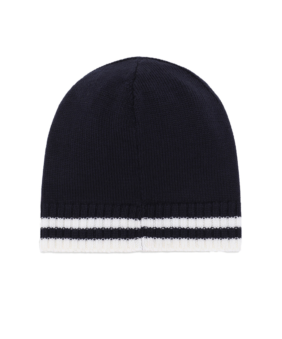 Dolce & Gabbana Logo Knitted Hat In Black