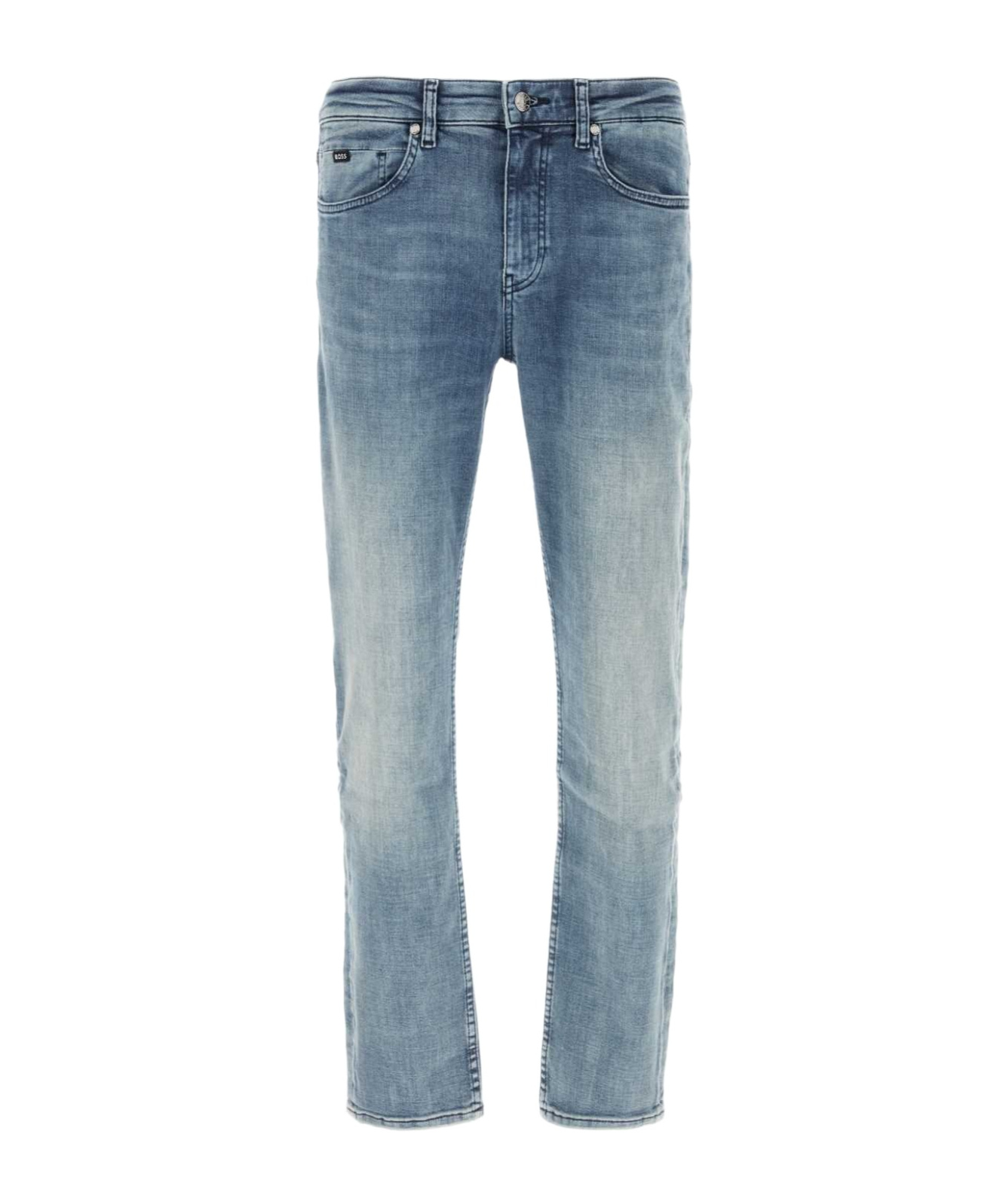 Hugo Boss Belt-loop Jeans In Blue
