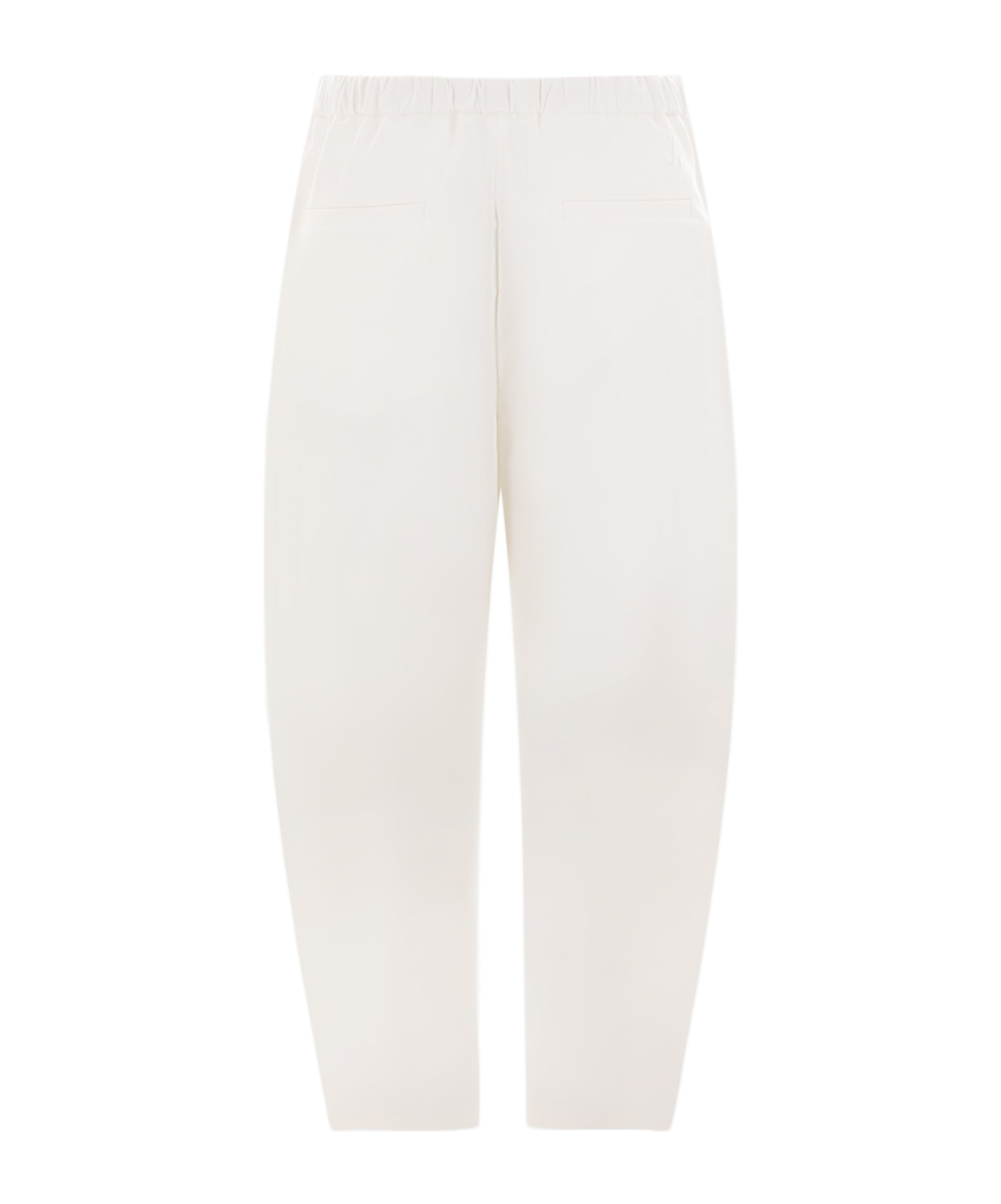 Jil Sander Elastic Waistband Casual Pants In White