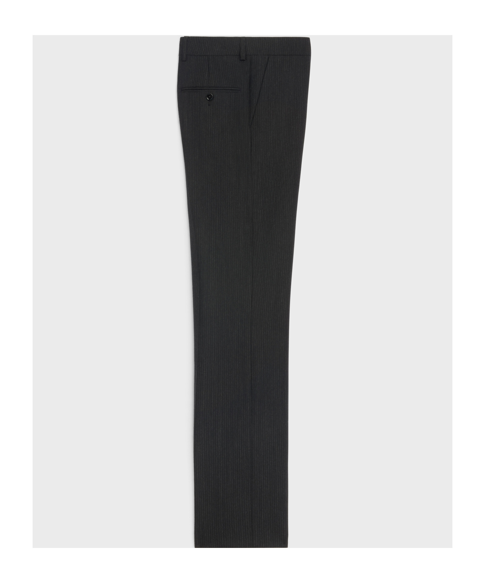 Celine Belt Loop Wool Casual Pants In Black