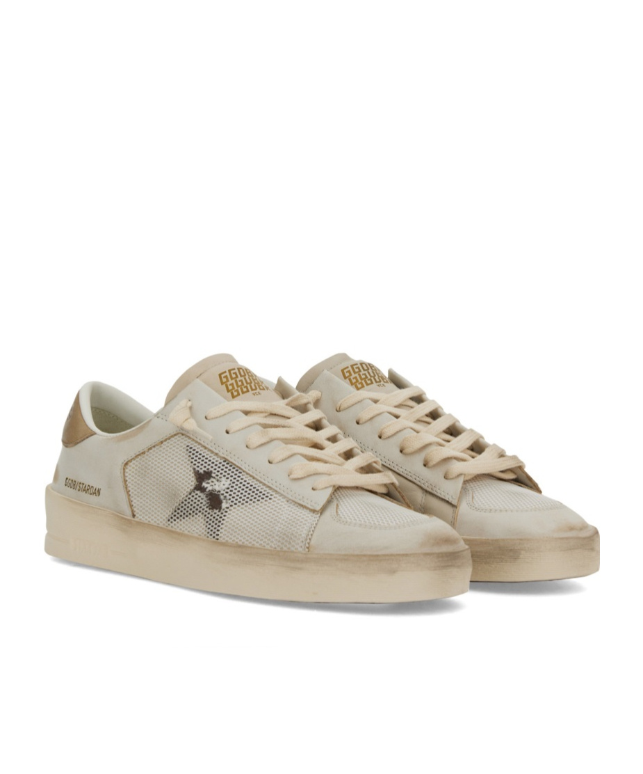Golden Goose Classic Stardust Sneakers For Men In Nude