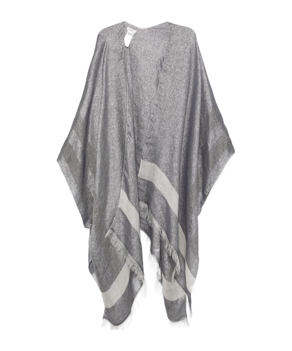 Peserico Lurex Cardi-coat In Gray