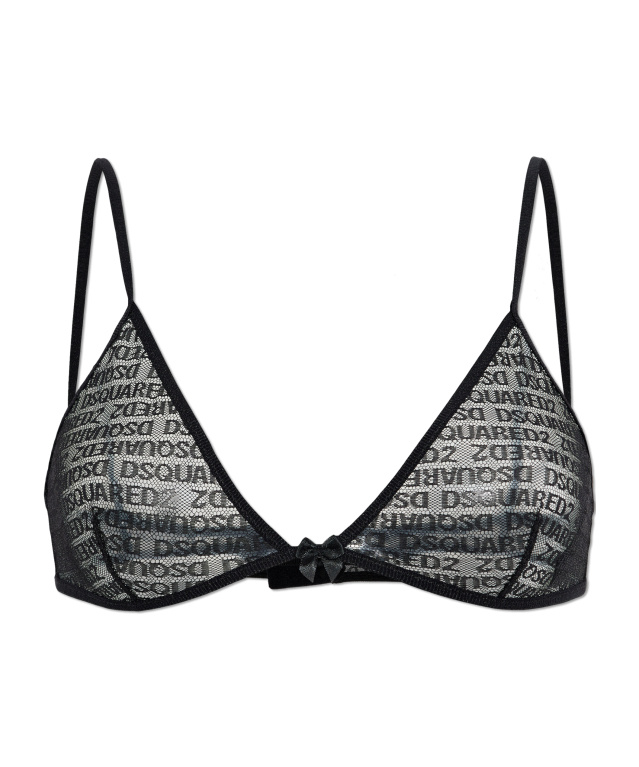 Dsquared2 Lace Bra In Black