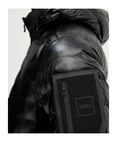 Hugo Boss Water-repellent Jacket With Down Filling In Black