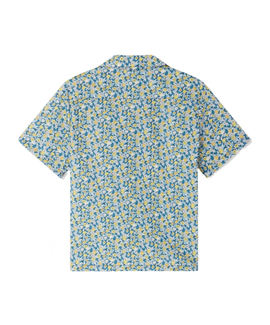 Bonpoint Short-sleeved Shirt In Blue