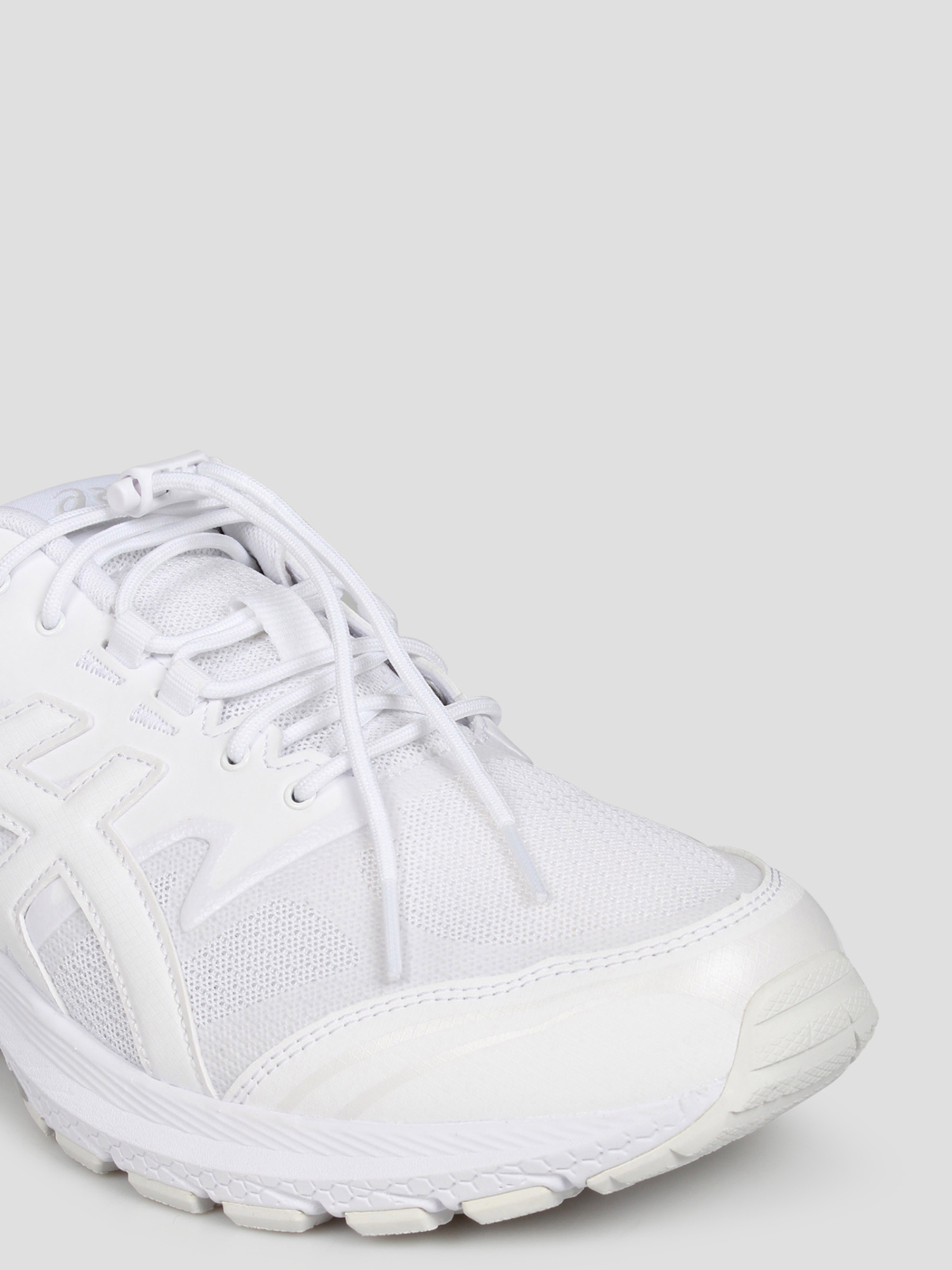 Comme Des Garçons X Asics Gel-terrain Sneakers With Mesh Panels In White