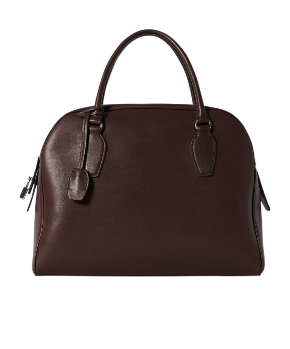 The Row Double-handle Handbag In Maroon