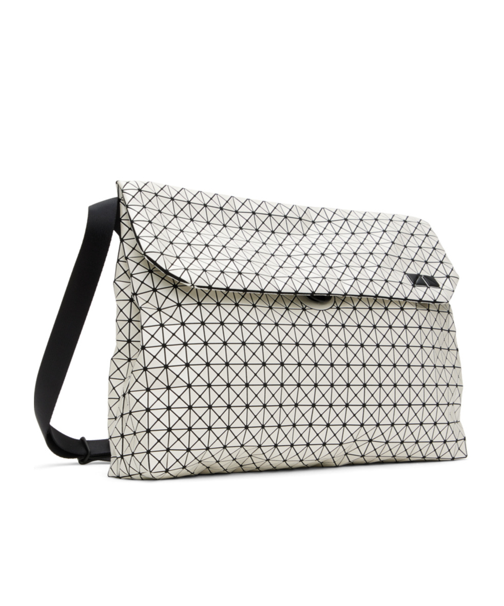 Bao Bao Issey Miyake Geometric Messenger Bag In White