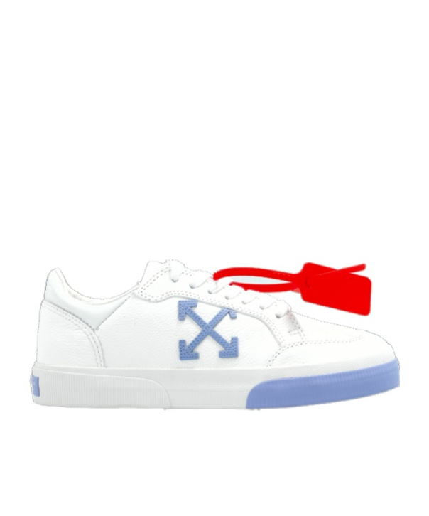Off-white Round-toe Low-top Casual Shoes In White