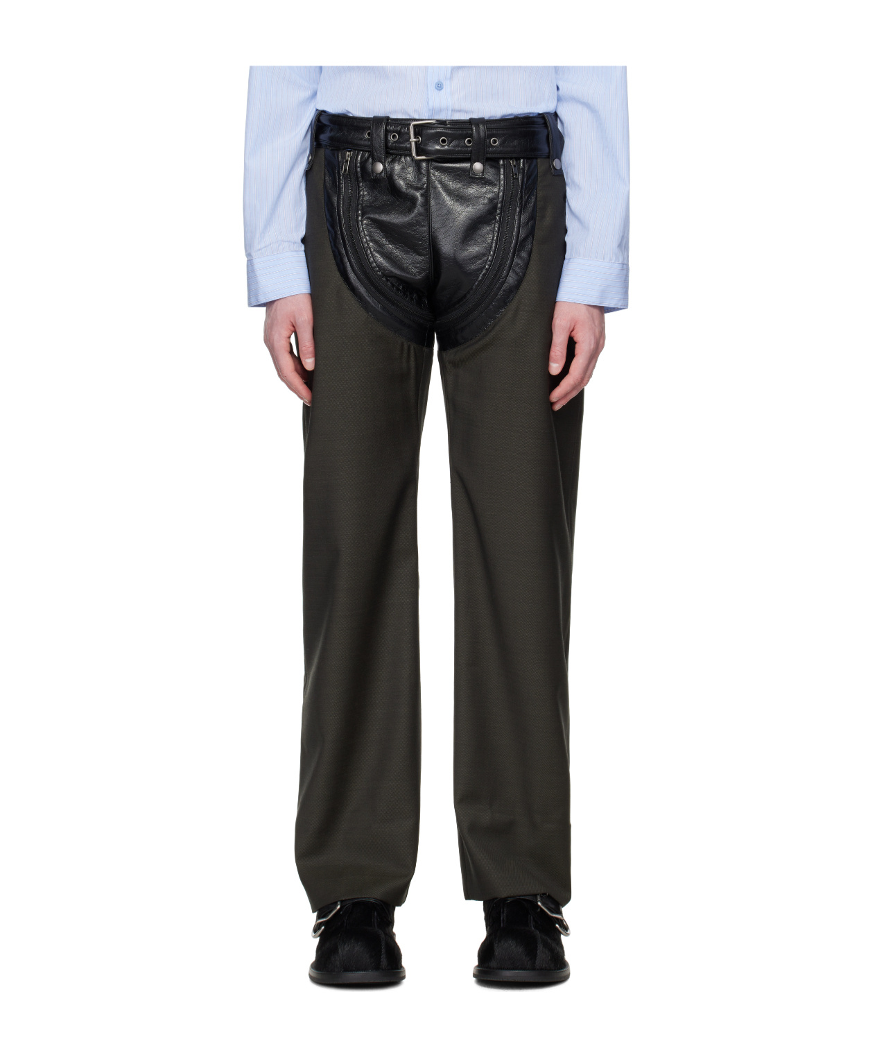 MARTINE ROSE PANELLED TROUSERS