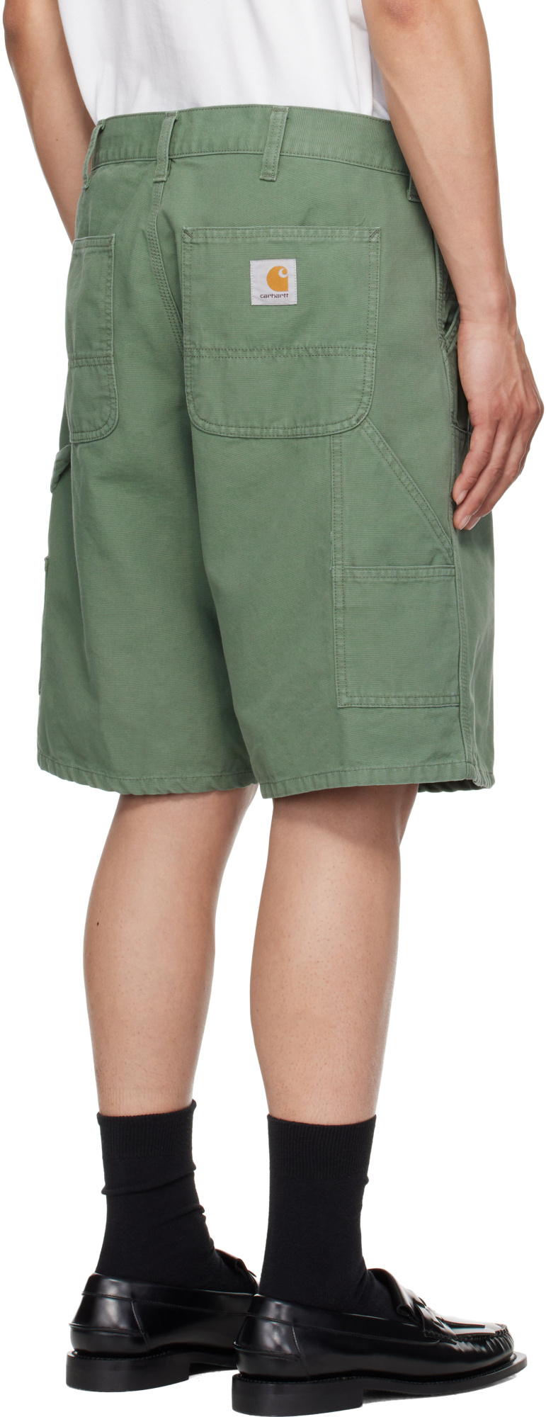 Carhartt Double Knee Bermuda And Short Green In Green