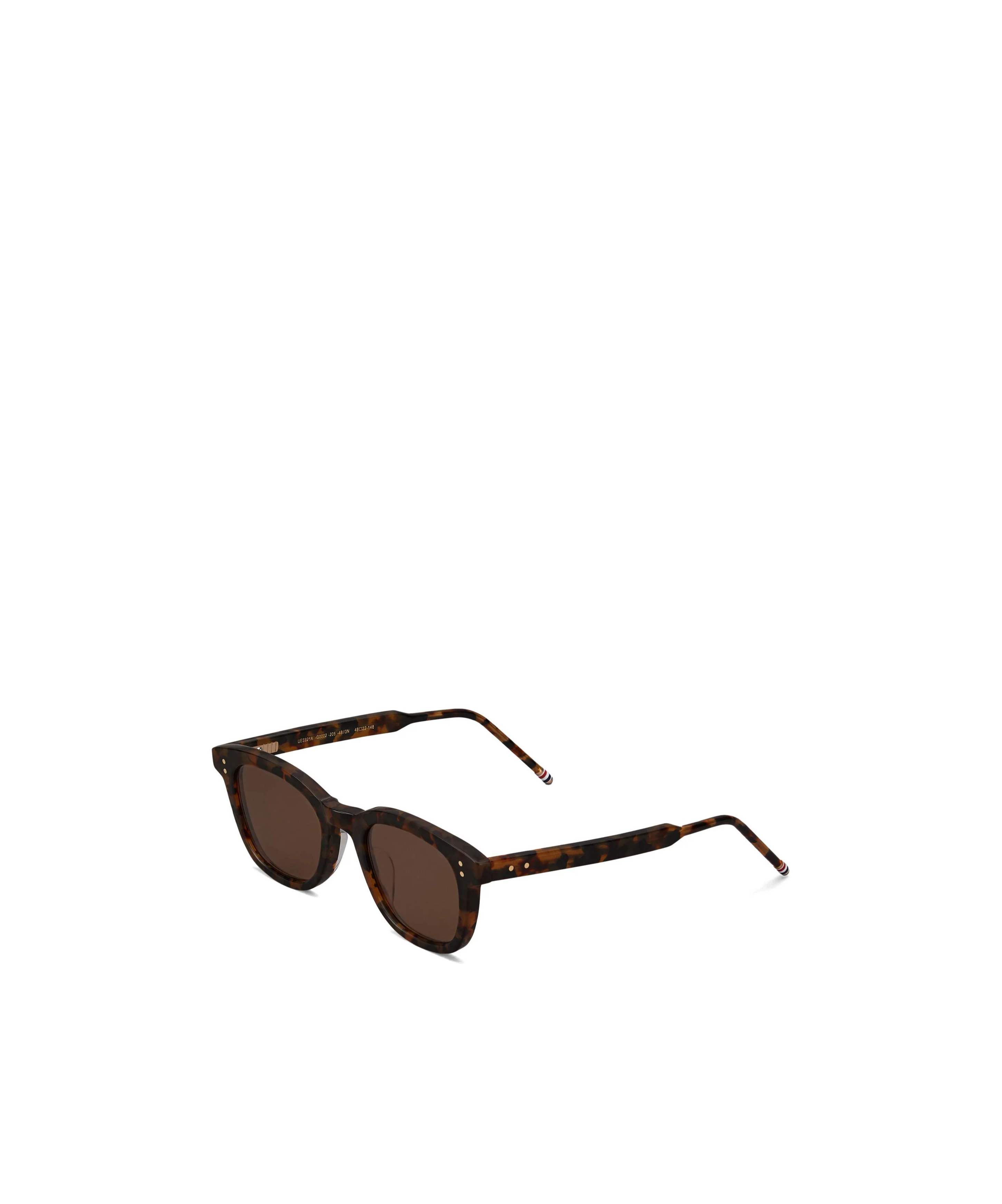 Thom Browne Tokyo Tortoise Rectangular Sunglasses In Brown