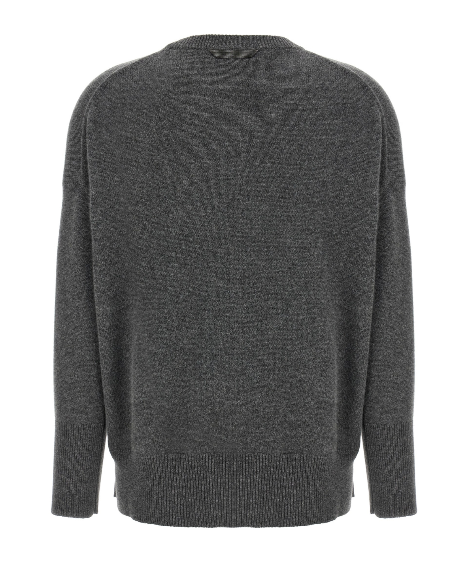 Brunello Cucinelli Monile Cashmere Sweater Sweaters And Cardigans Gray In Gray