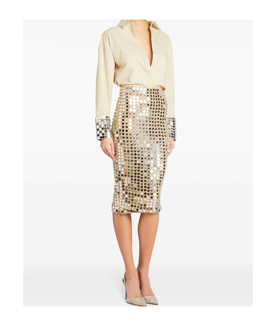 Retroféte Retrofete Sequin Embellished Skirt