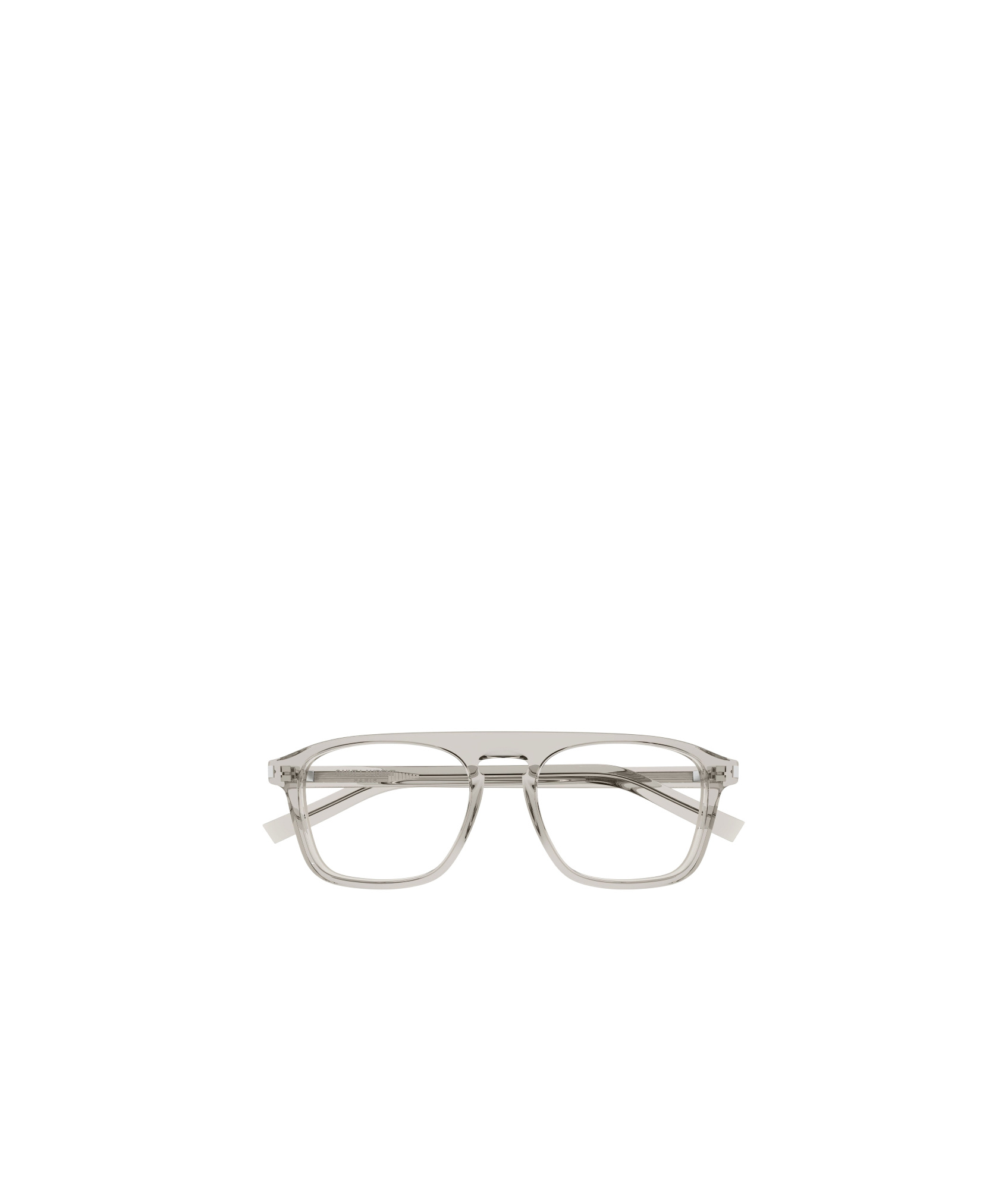 Saint Laurent Sl157 Round-frame Glasses In White