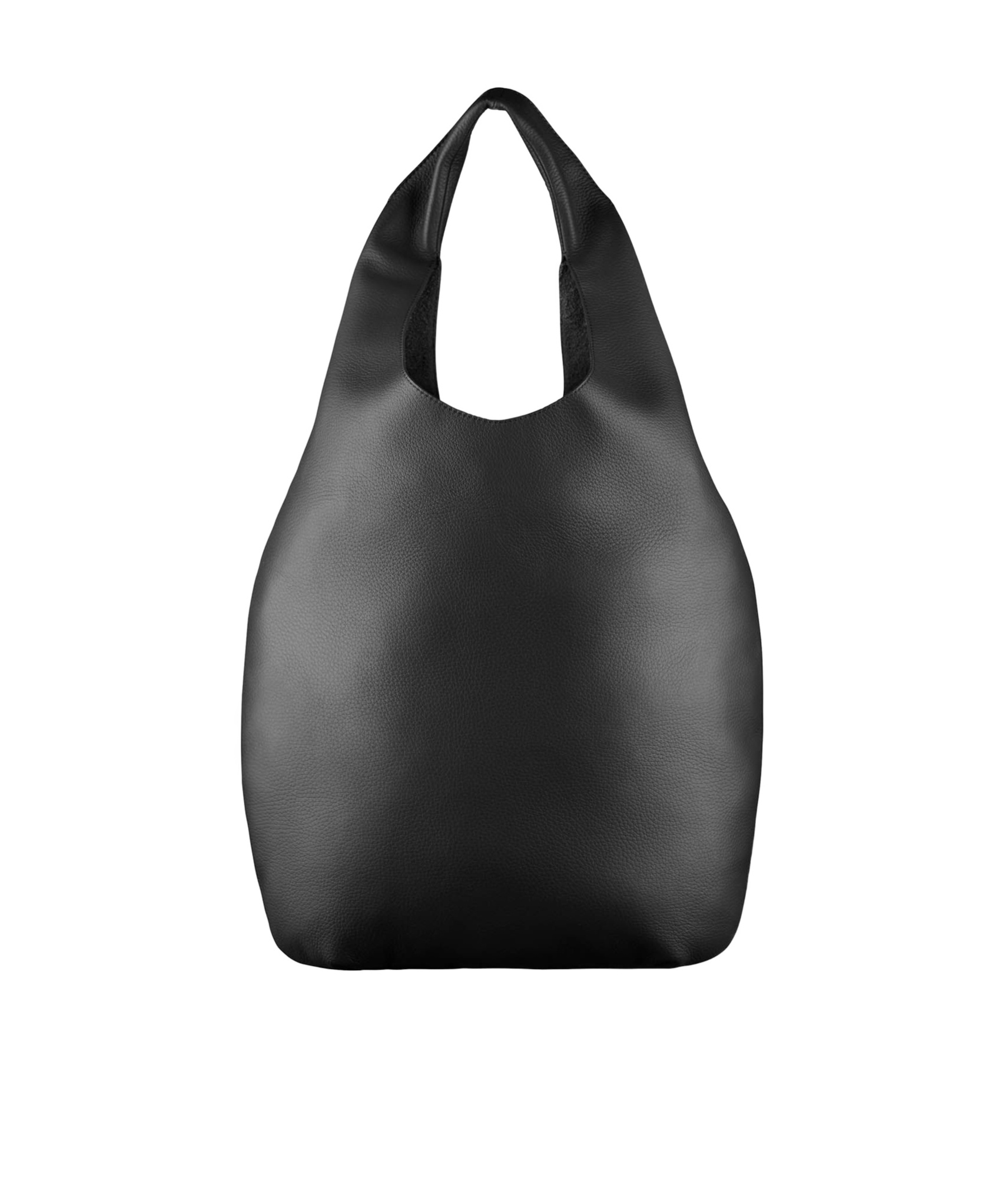Apc Leather Slouchy Single Handle Shoulder Bag In Black