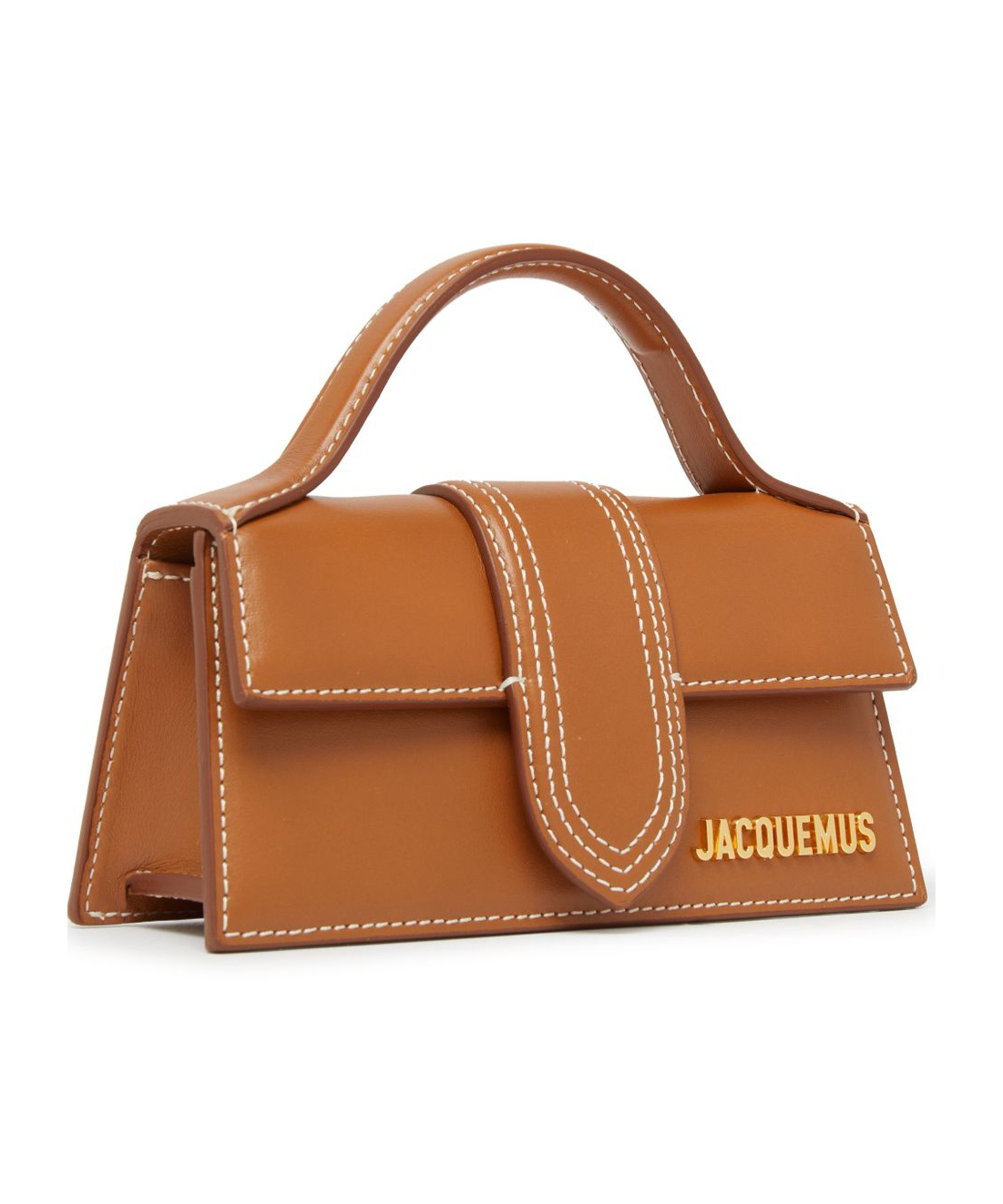 Shop Jacquemus Bambino Flip Shoulder Bag In Brown