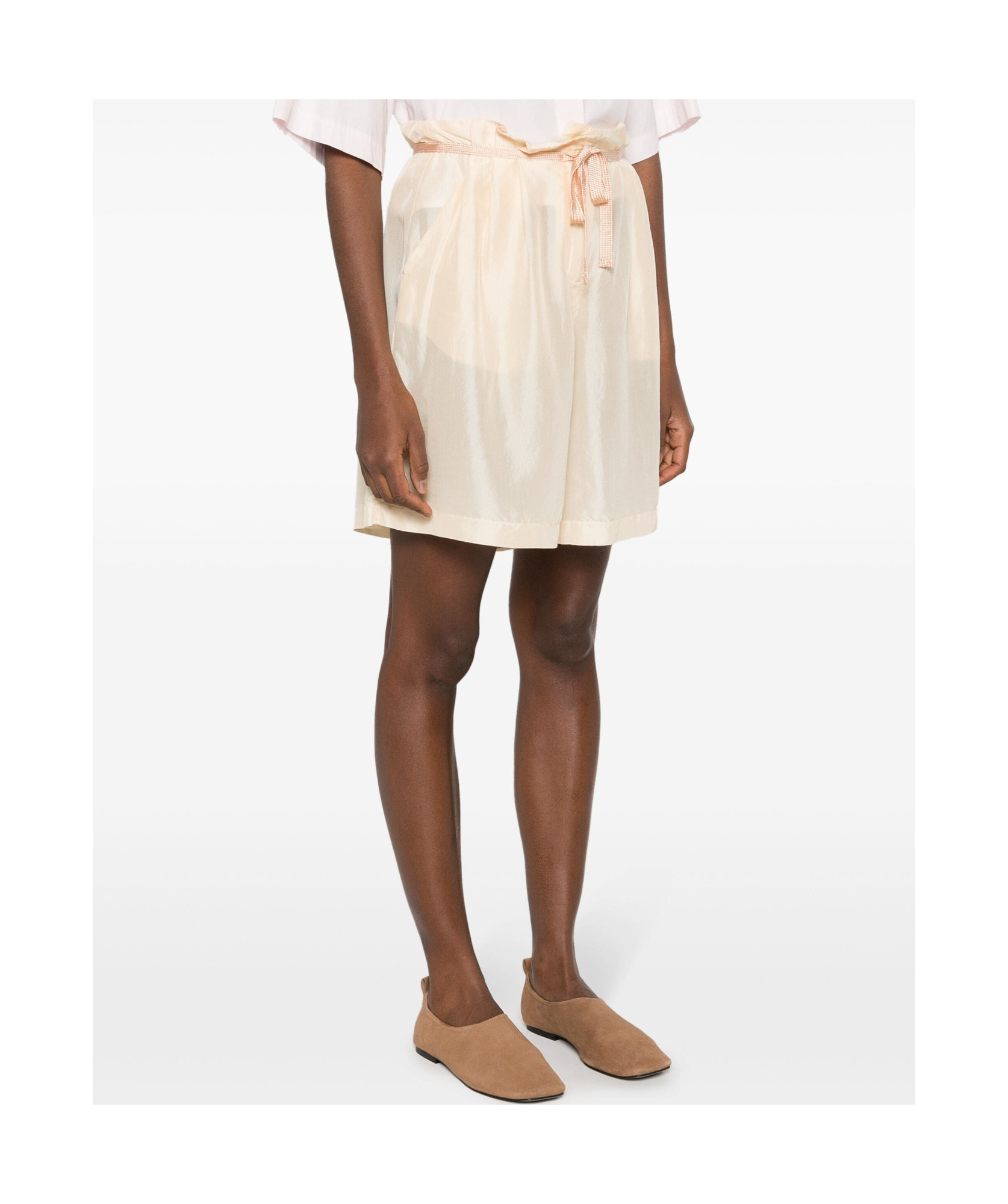 Shop Forte Forte Wide Leg Shorts