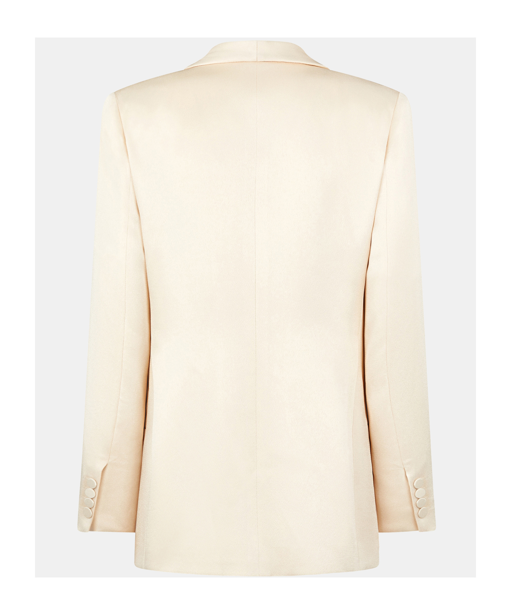 Blazé Milano Heart Smoking Satin Blazer In Brown