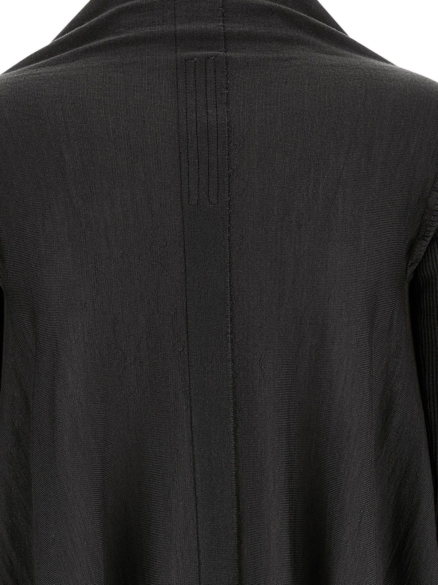 Rick Owens Long-sleeved Cardigan In Black