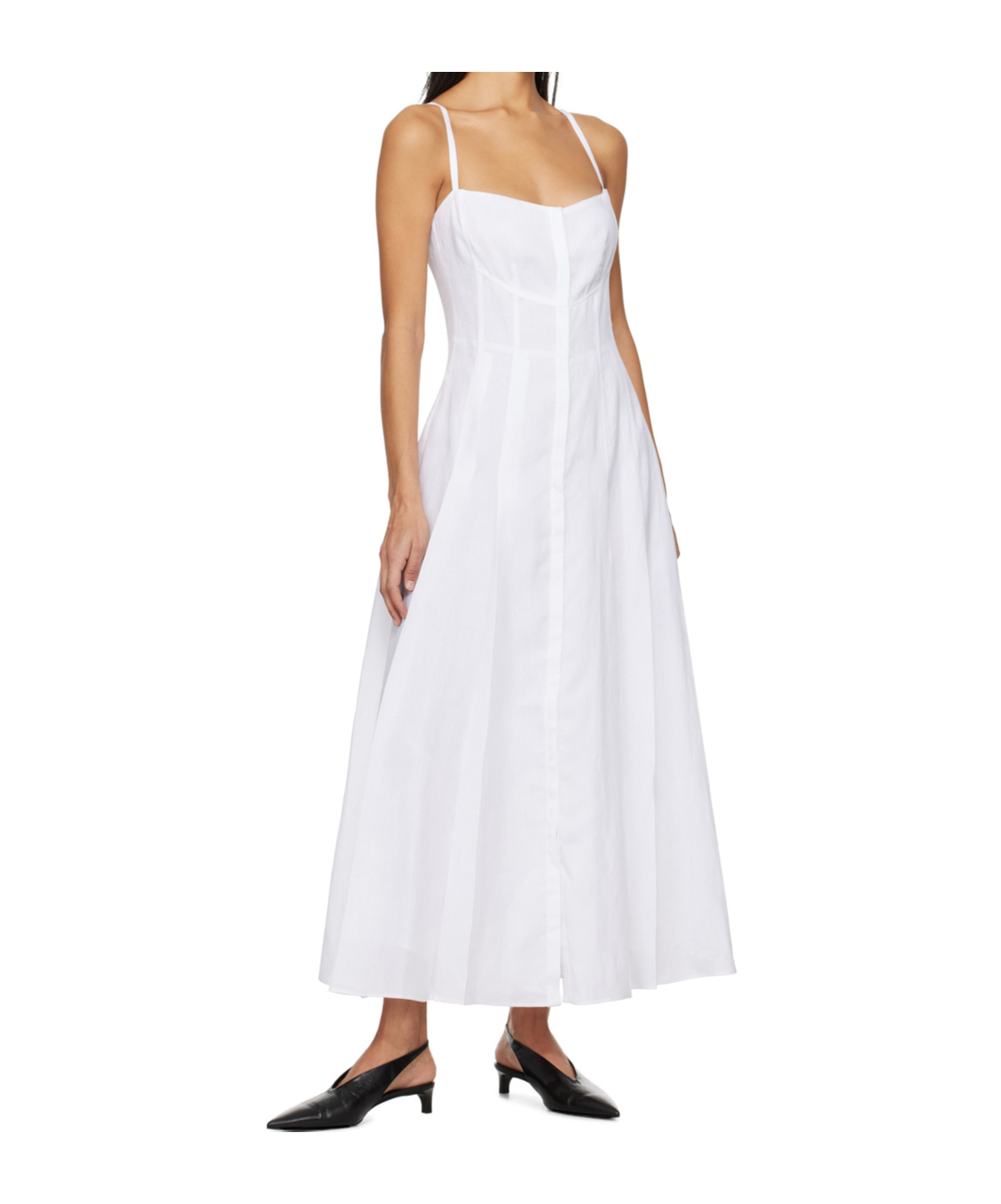 Shop Gabriela Hearst Keely Maxi Dress In White